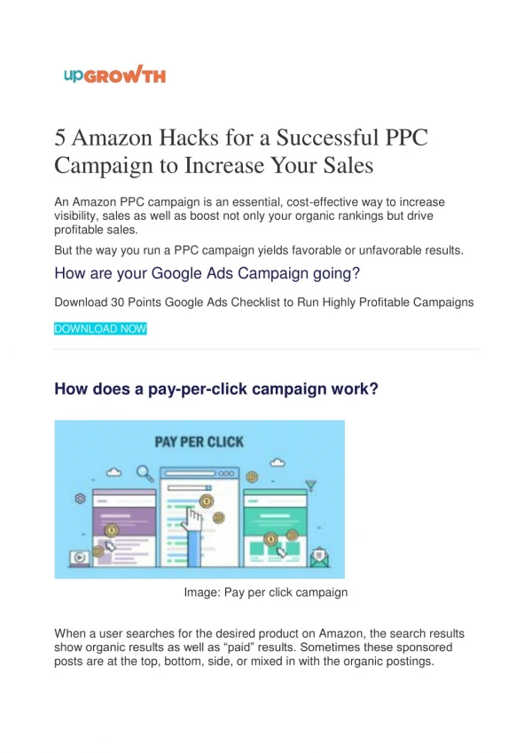 5 Amazon Hacks for a Successful PPC Campaign to Increase Your Sales