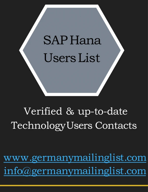 SAP Users Contacts List
