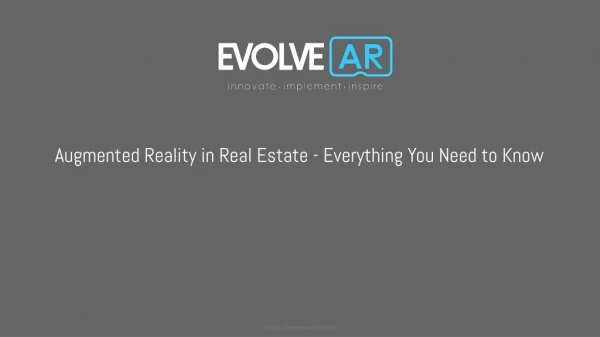 Augmented Reality in Real Estate - Everything You Need to Know | EvovleAR