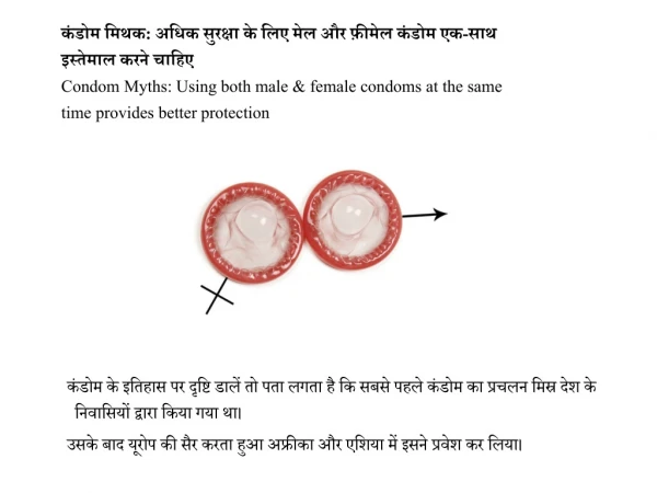 condom myths using both male female condoms