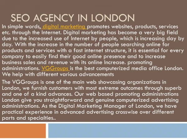 SEO Agency In London | SEO Services In London | SEO Company In London