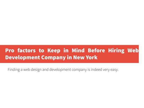 Pro factors to Keep in Mind Before Hiring Web Development Company in New York