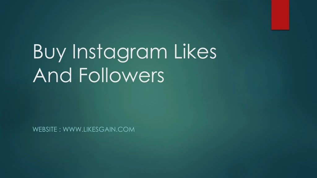 buy instagram likes and followers