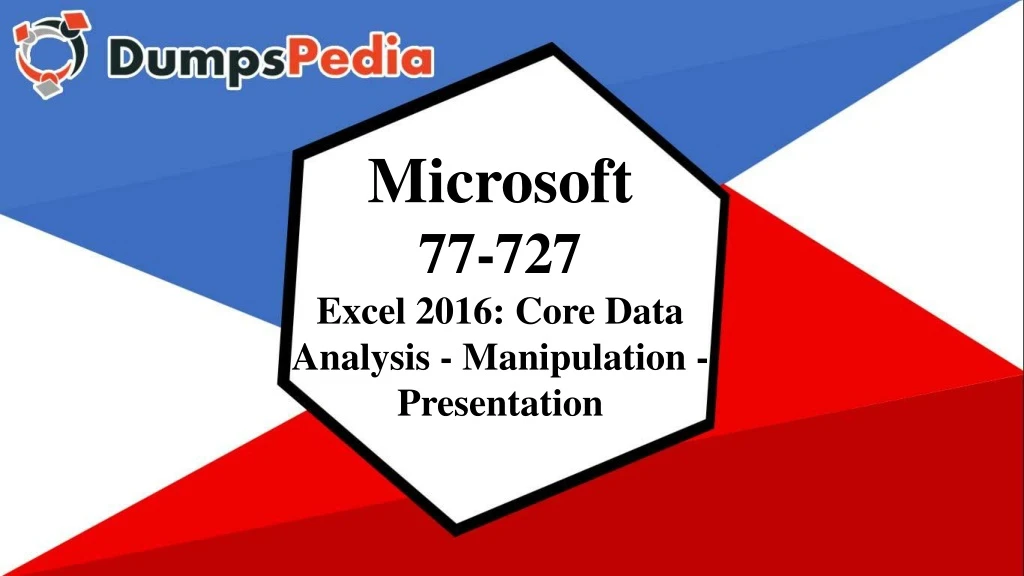microsoft 77 727 excel 2016 core data analysis
