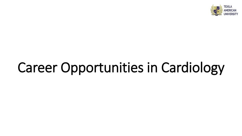 career opportunities in cardiology