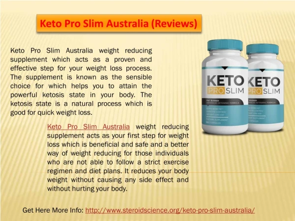 Keto Pro Slim Australia (Reviews)