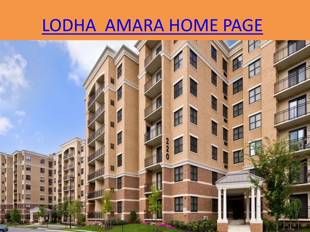 lodha amara home page