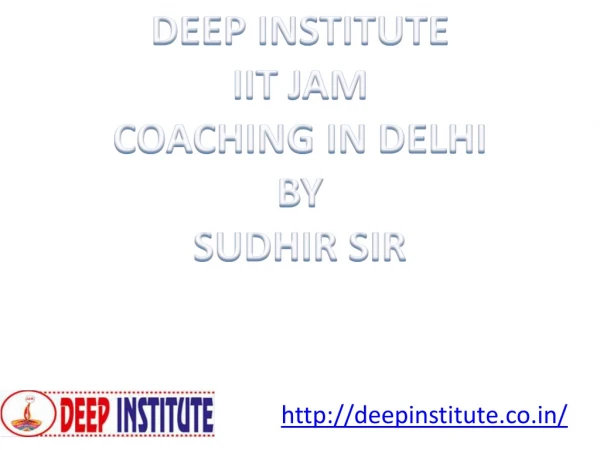 Best IIT JAM, UGC NET, IES, ISS, M.Sc., M.A Coaching Institute in Delhi, Mumbai