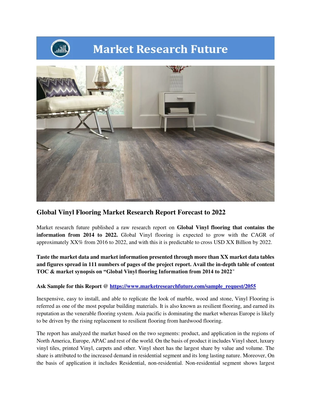 global vinyl flooring market research report