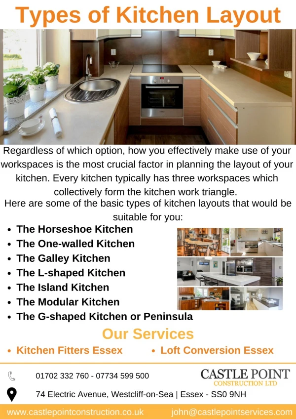 Different Types of Kitchen Layout