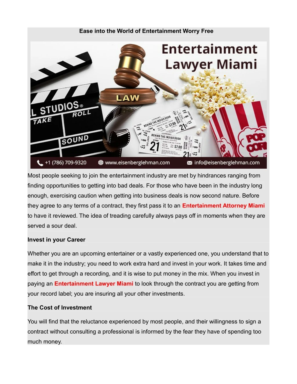 ease into the world of entertainment worry free