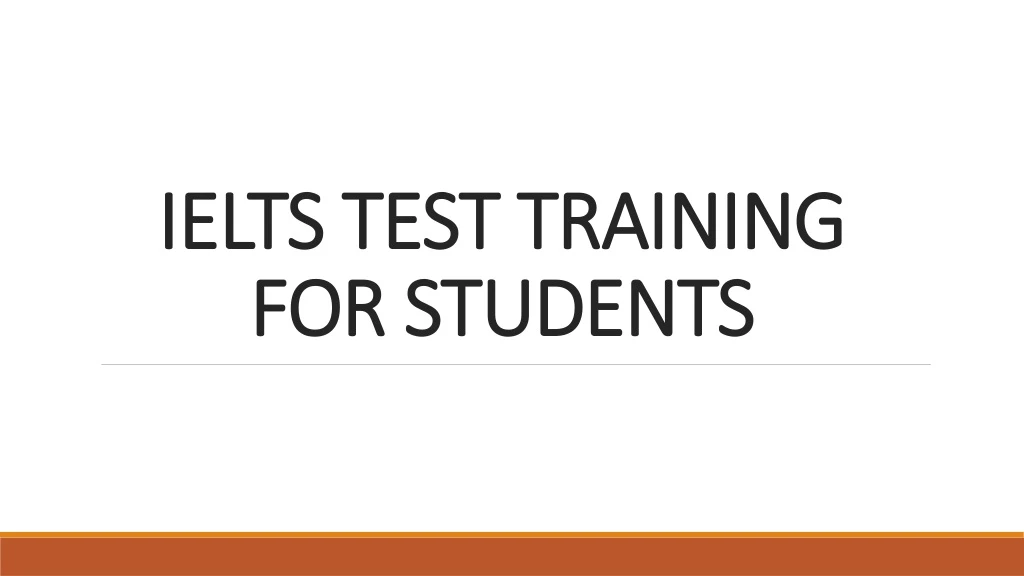 ielts test training ielts test training