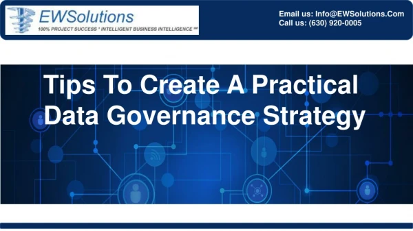 Tips To Create A Practical Data Governance Strategy