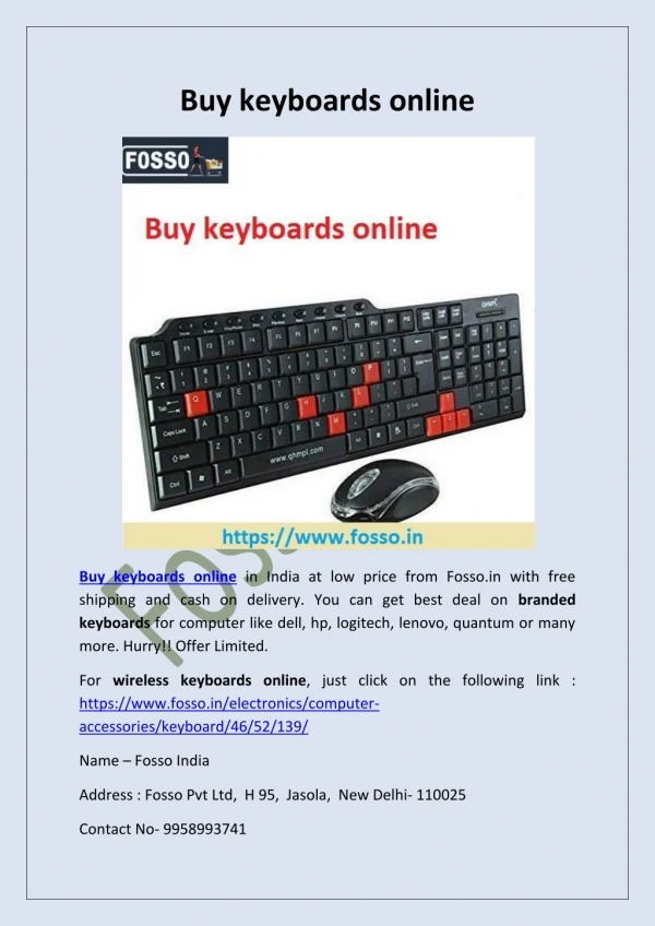 Buy keyboards online