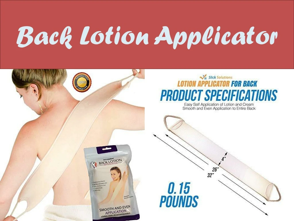 b ack lotion applicator