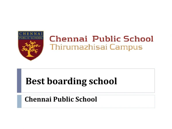 Best boarding school