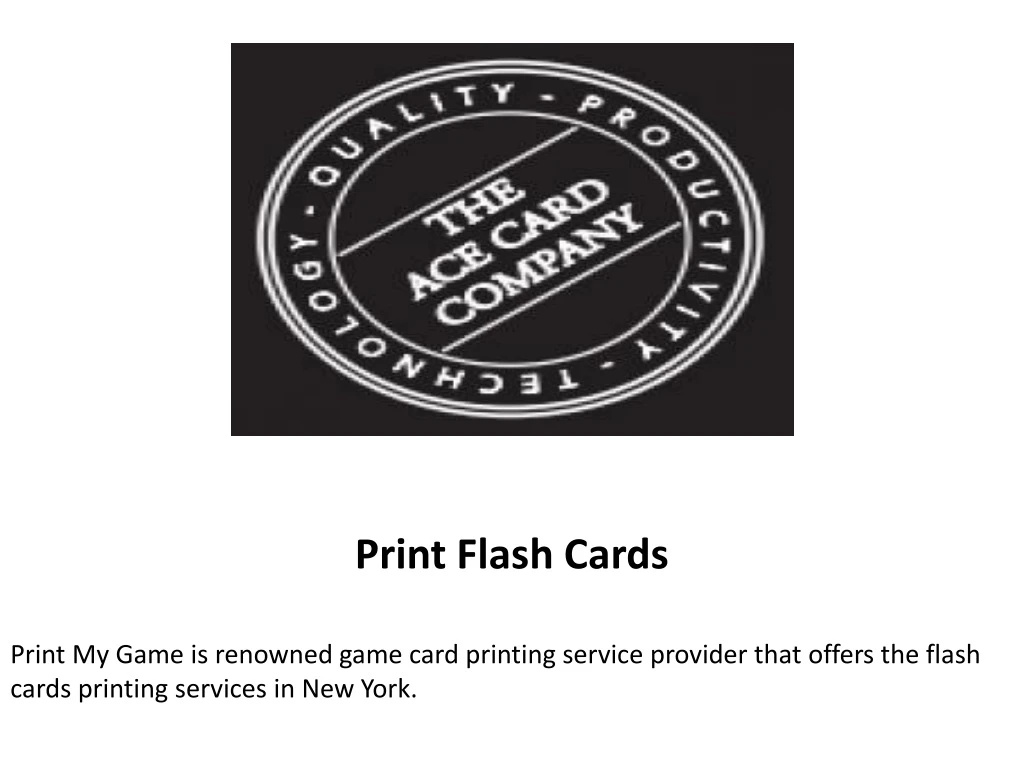 print flash cards