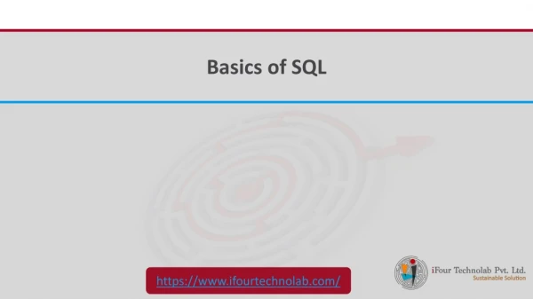 Basic Introduction & Overview of SQL