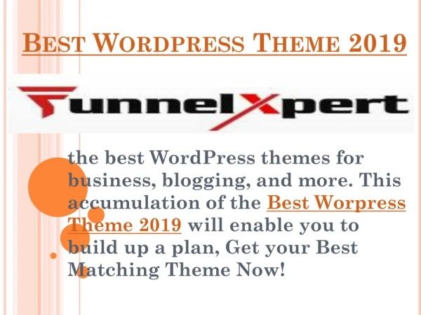 Best Wordpress Theme 2019