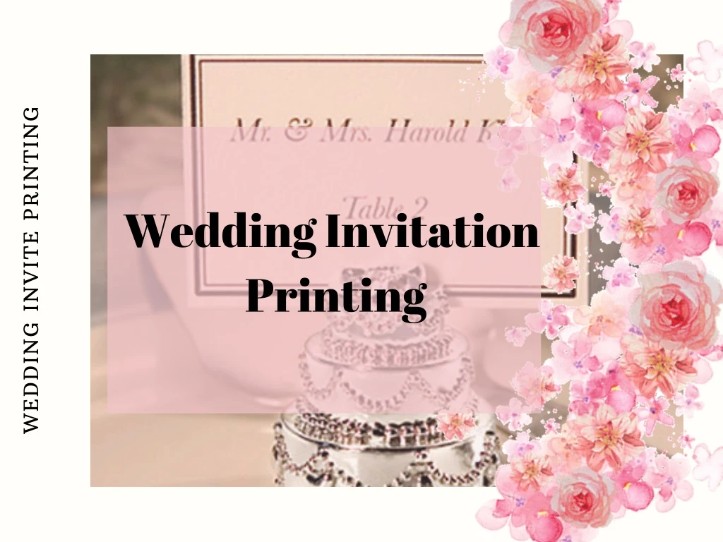 wedding invite printing