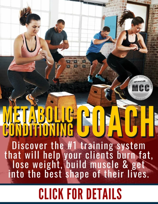 HIIT Training and Metabolic Conditioning Coach Certification