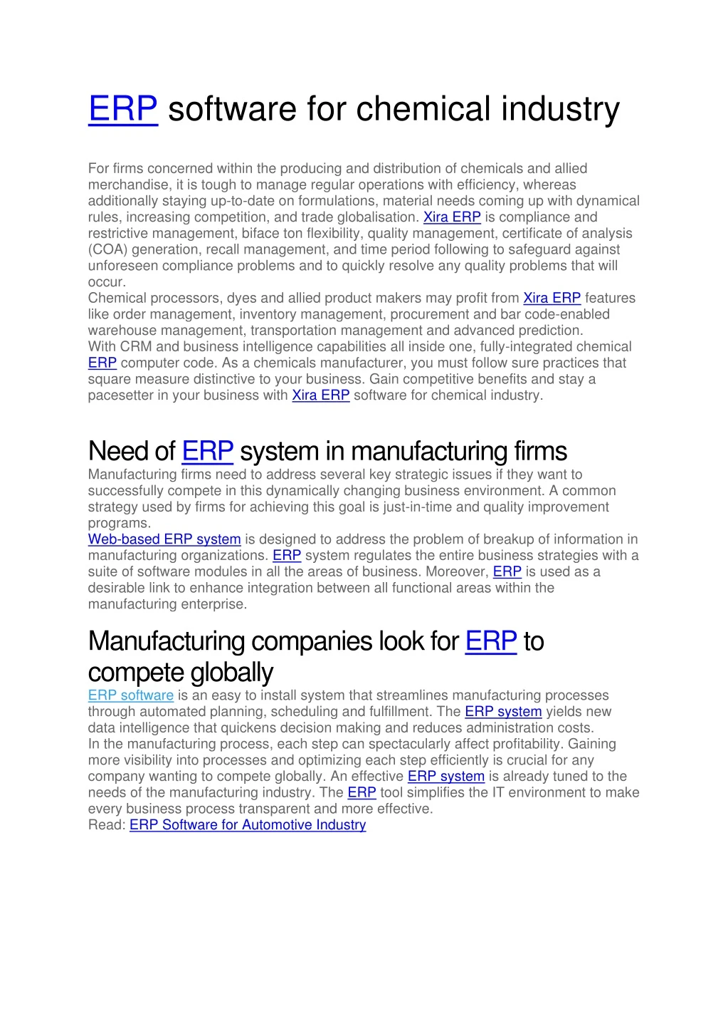 erp software for chemical industry for firms