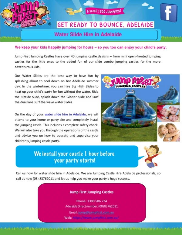 We keep your kids happily jumping for hours – so you too can enjoy your child’s party