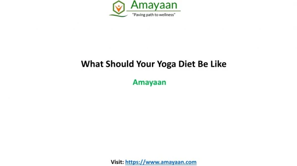 What Should Your Yoga Diet Be Like