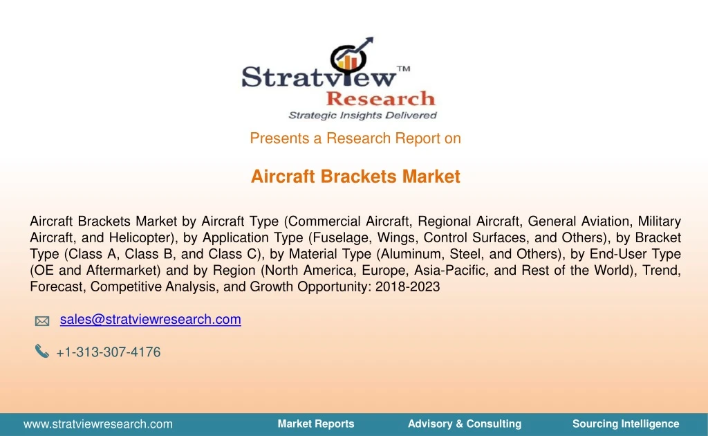 presents a research report on aircraft brackets