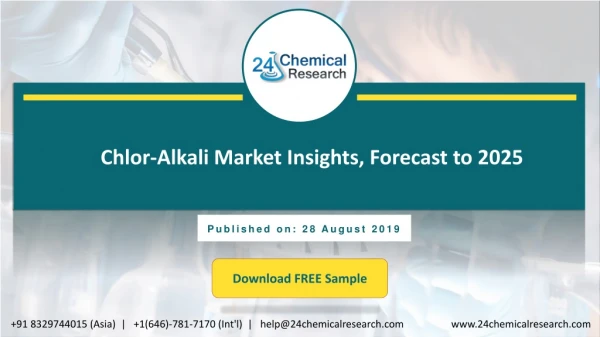 Chlor-Alkali Market Insights, Forecast to 2025
