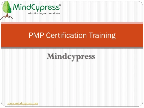 ( PMP )Certification Training Course |Project Management Professional Mindcypress