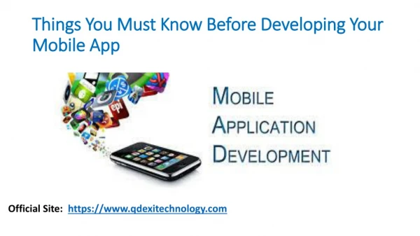 Things You Must Know Before Developing Your Mobile App