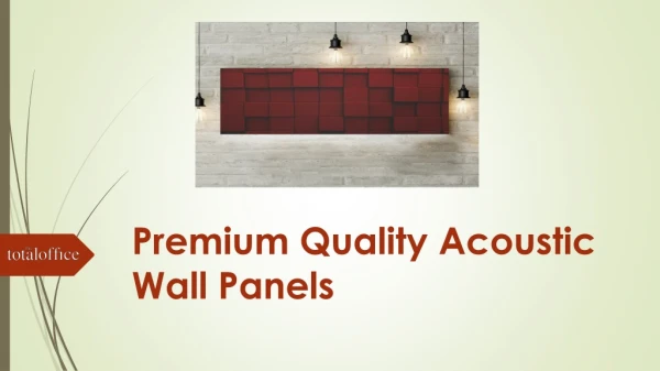 Premium Quality Acoustic Wall Panels