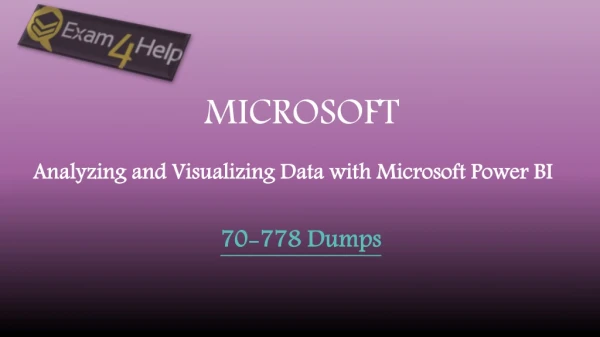 Easy way to get success in Microsoft 70-778 Exam with good grades