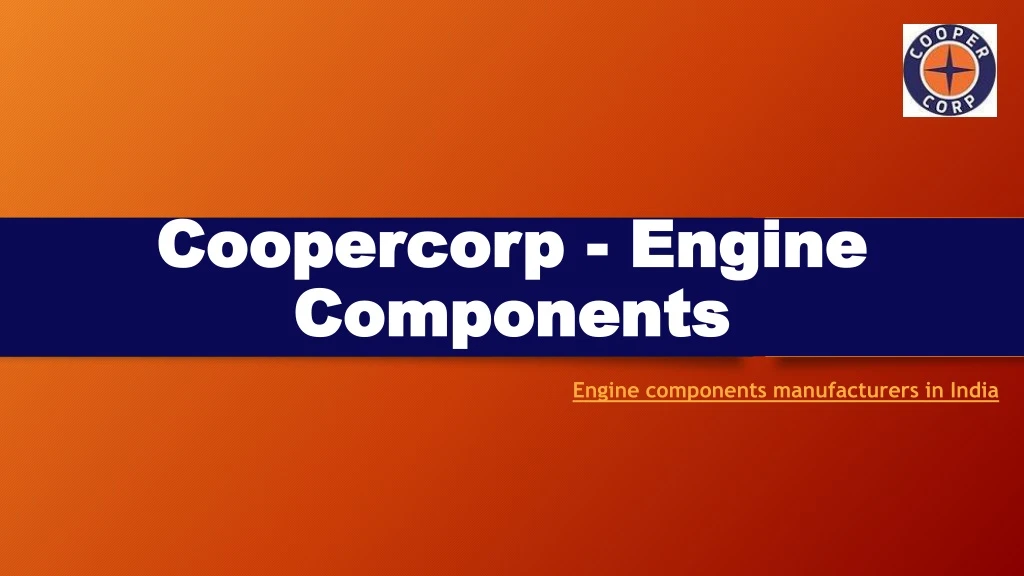 coopercorp engine components