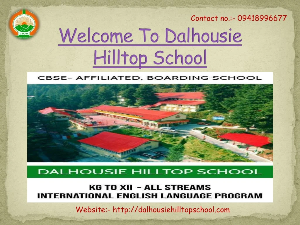 welcome to dalhousie hilltop school
