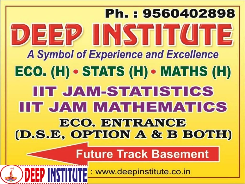 m sc math by deep institute