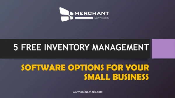 5 free inventory management software options for your small business