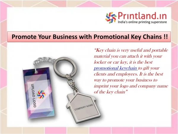 Promote Your Business with Promotional Keychains | Corporate gifts