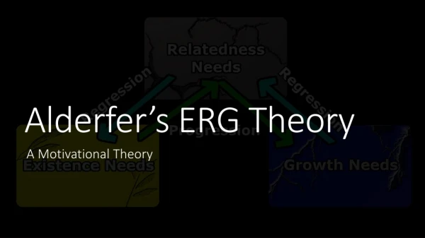 Alderfer's ERG Theory of Motivation