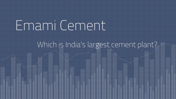 Which is India's largest cement plant