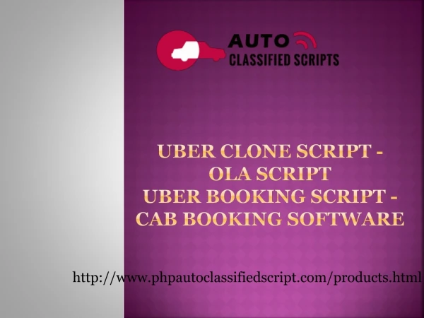 Uber Clone Script