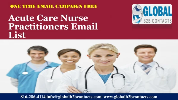 Acute Care Nurse Practitioners Email List