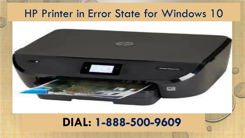 hp printer in error state for windows 10