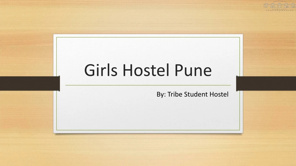 girls hostel pune