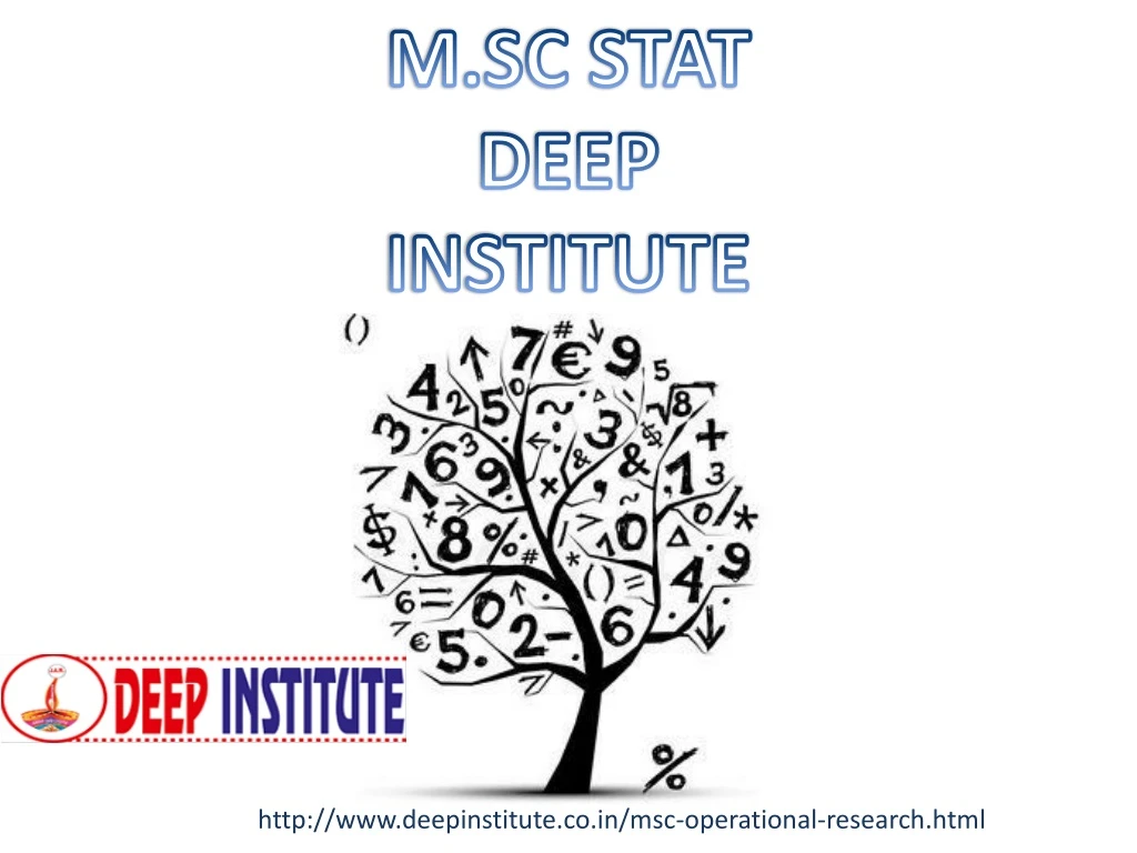 m sc stat deep institute