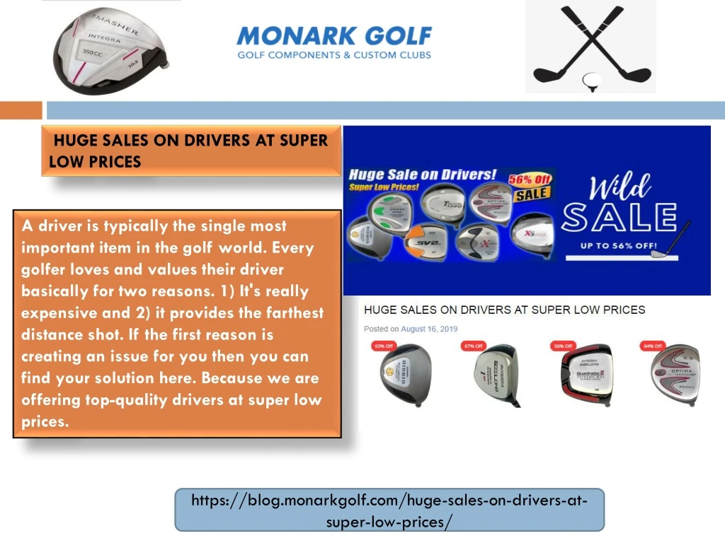 huge sales on drivers at super low prices