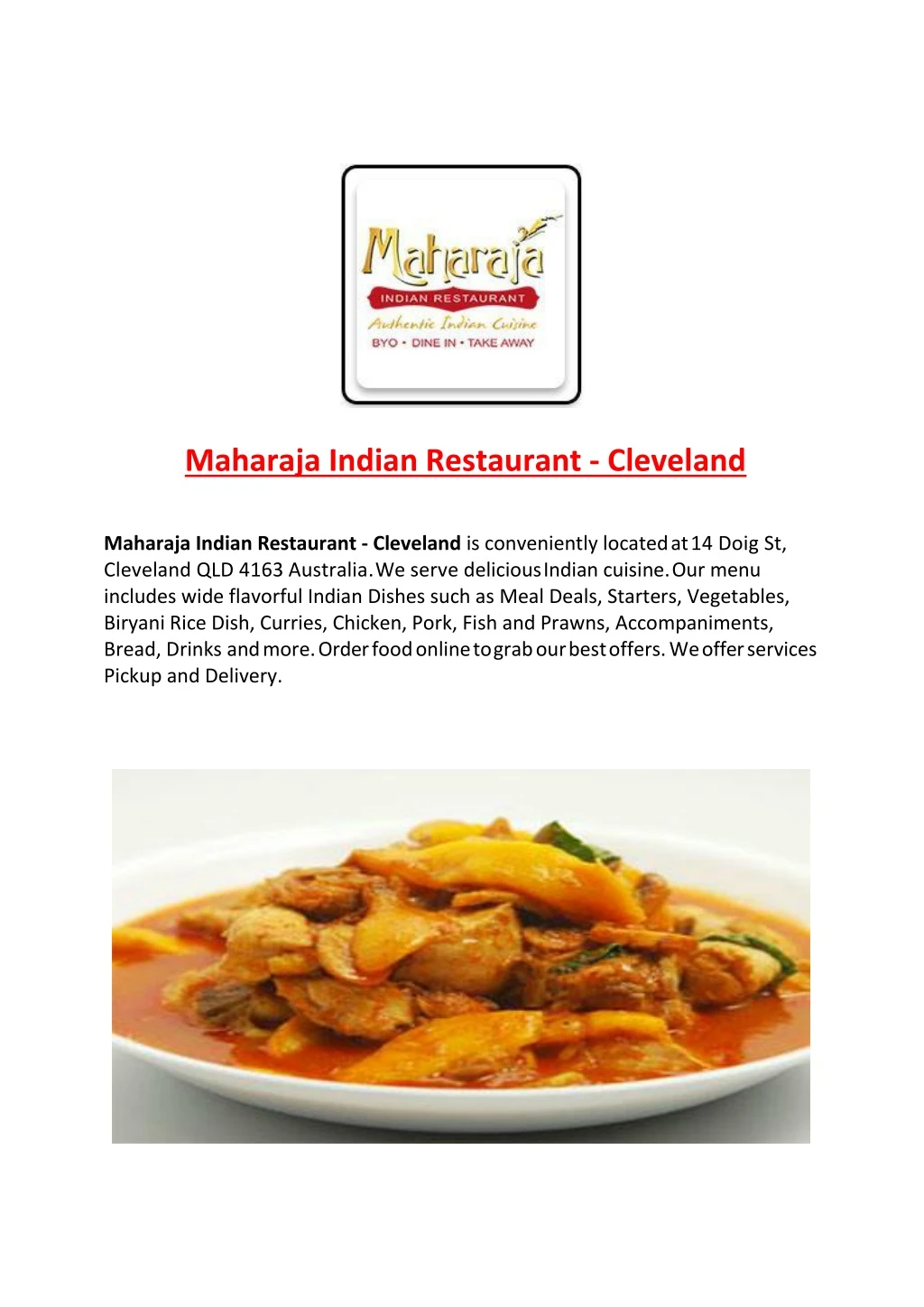 maharaja indian restaurant cleveland