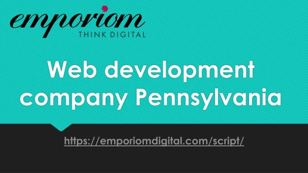 Web development company Pennsylvania-Emporiomdigital
