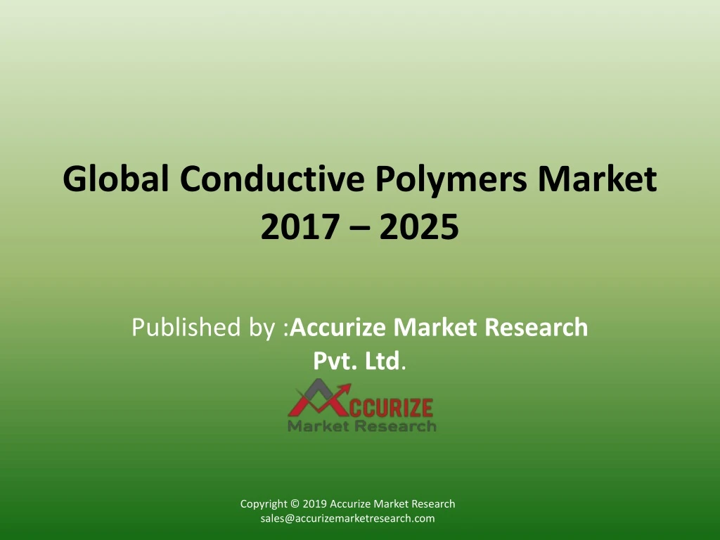 global conductive polymers market 2017 2025